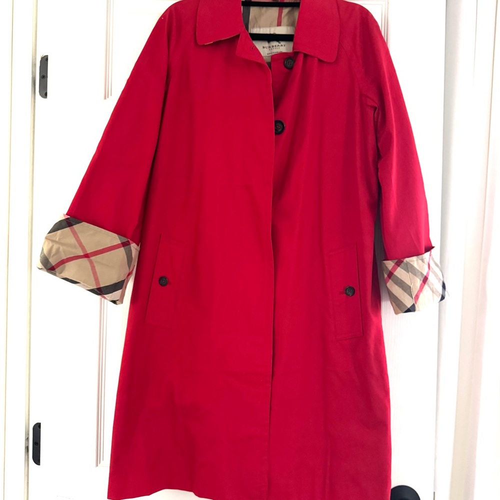 Burberry red trench Women's 10